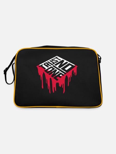 ne faites confiance à personne pour ne citer - Sac Retro - noir/or - Dos