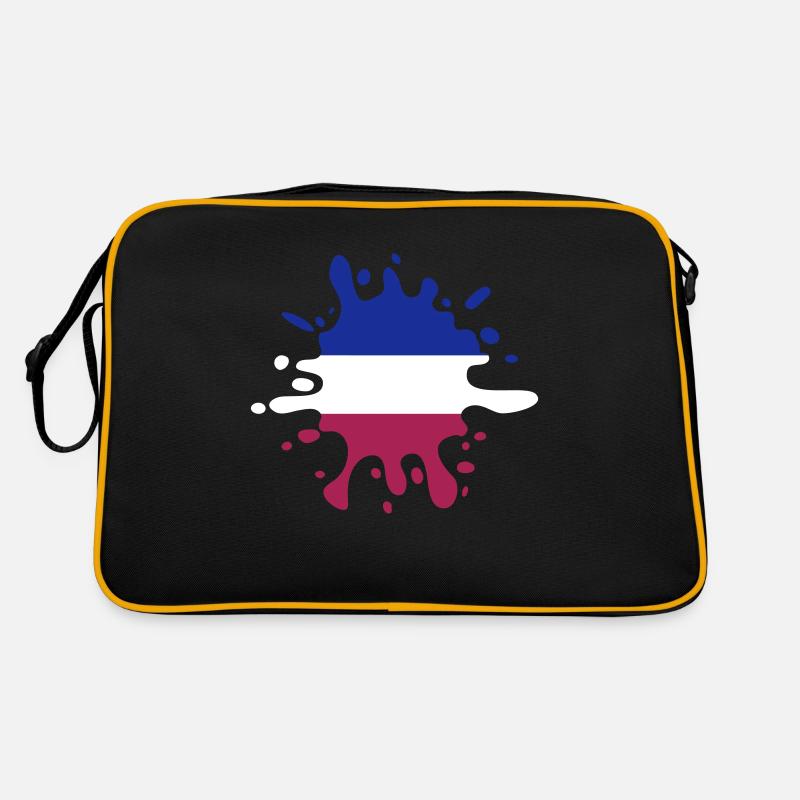 farbklecks frankreich Retro Tasche
