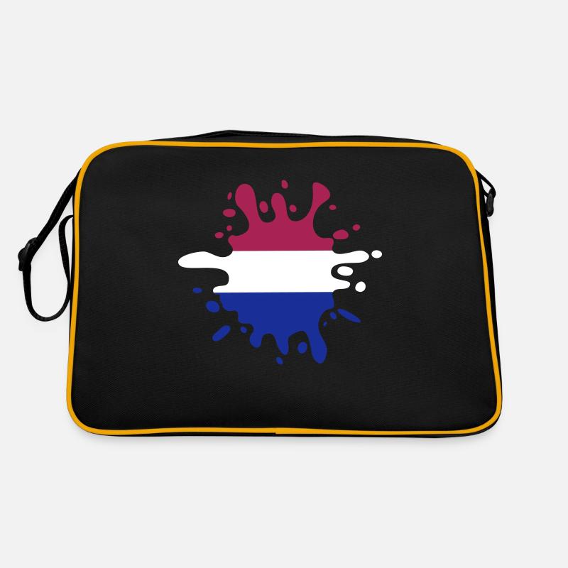 farbklecks niederlande Retro Tasche