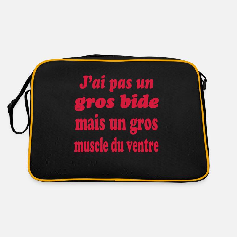 Large belly muscle Retro Bag