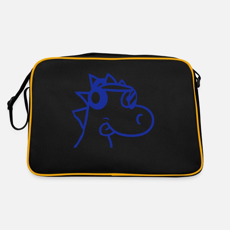 Cool DJ Dino Face Dinosaur Party Head Fun Retro Bag