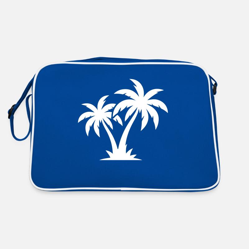 Icône de plage de palmiers Sac Retro