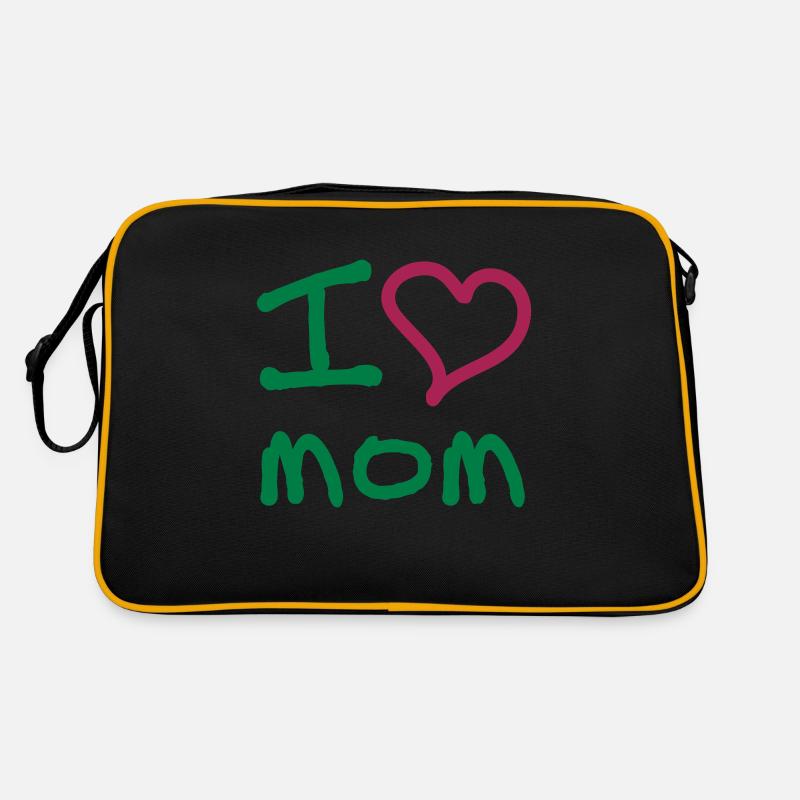"I love mom" Retro Tasche