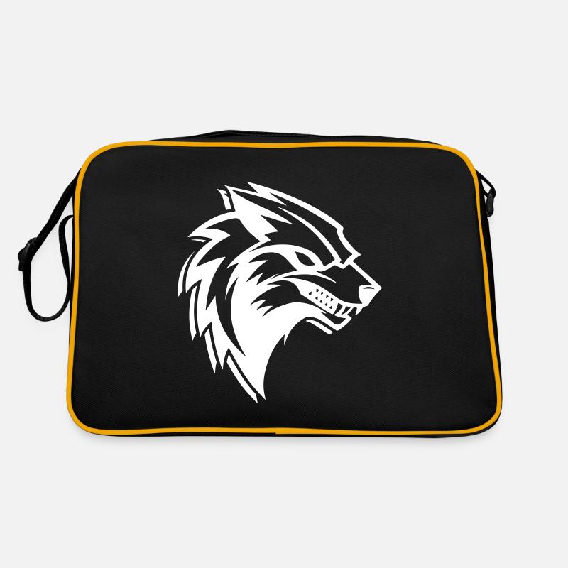Wolf Logo Retro Tasche