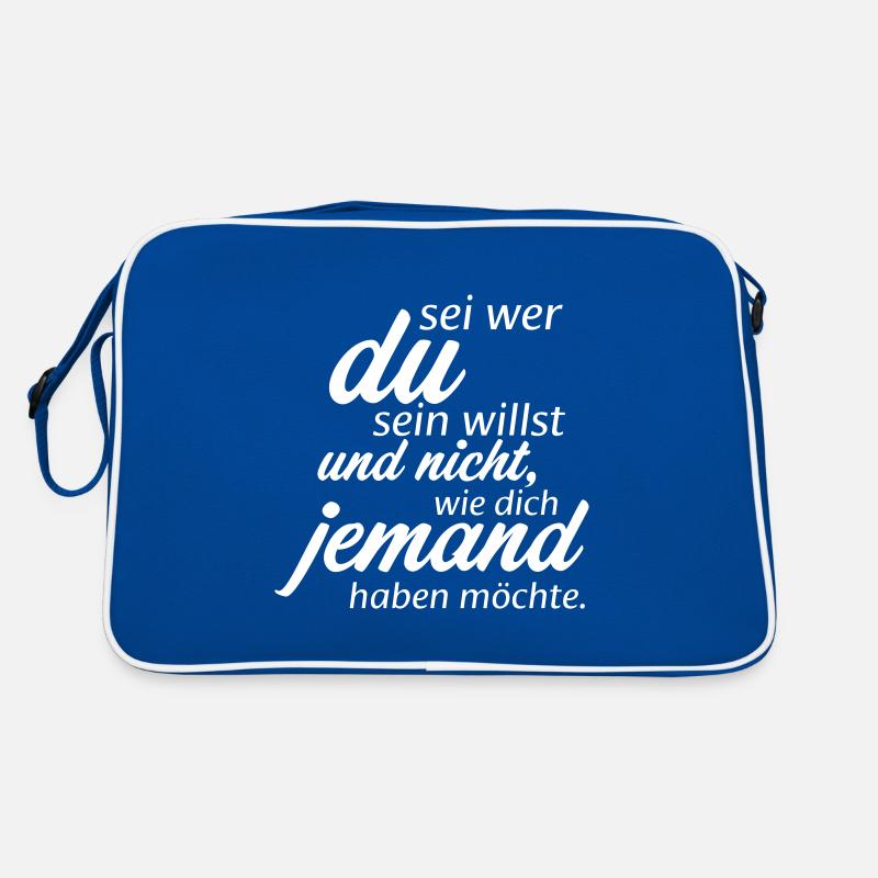 Sei wer du sein willst Retro Tasche