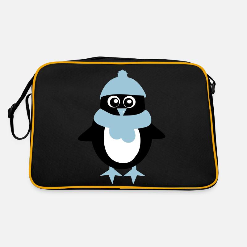 Pinguin - Winter - Weihnachten Retro Tasche