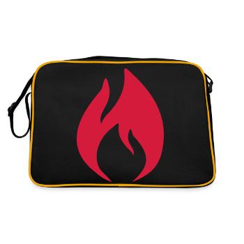 Fire - Retro Bag - black/gold - Back