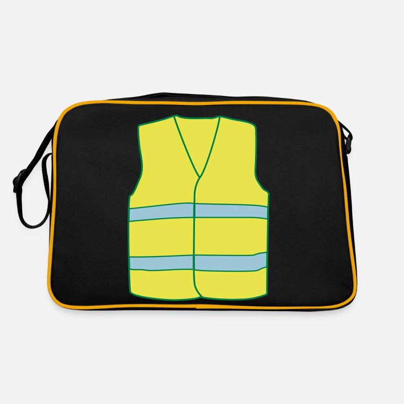 Gilet Jaune Sac Retro