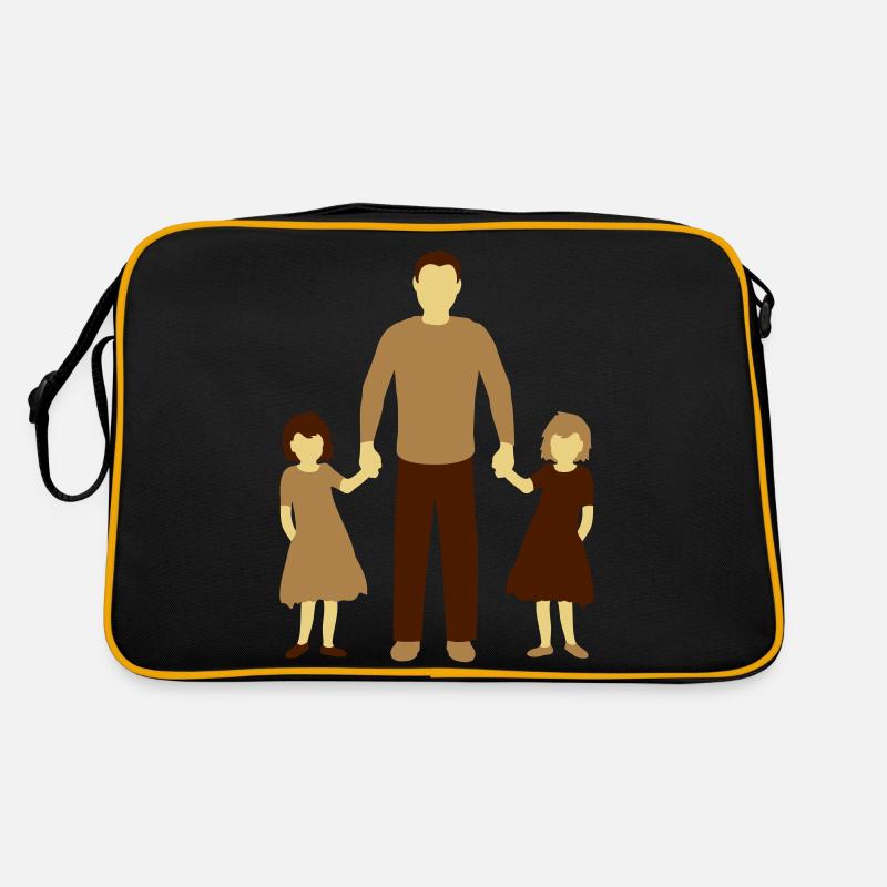 2 Daughters Father Retro Bag