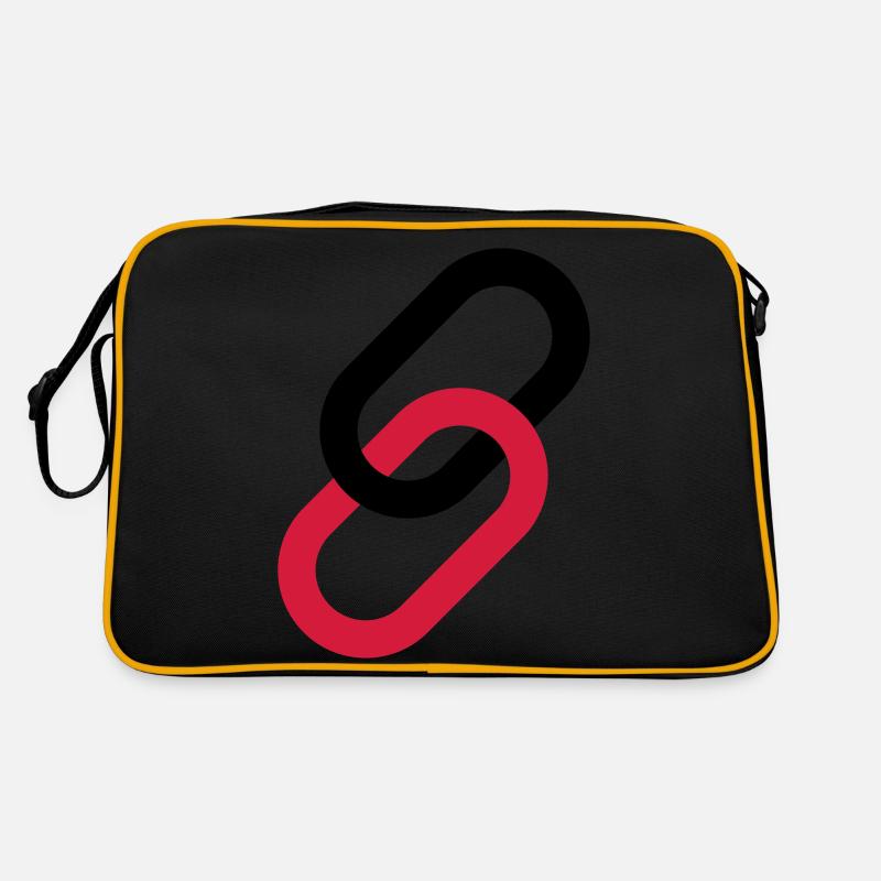 Link als Symbol Retro Tasche