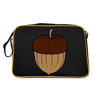 Conception de noix de gland - Sac Retro - noir/or - Dos