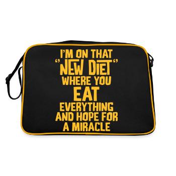 NEW DIET - Retro Bag - black/gold - Back
