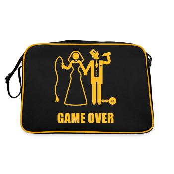 Game Over (Whip / Beer / Newlyweds) - Retro Bag - black/gold - Back