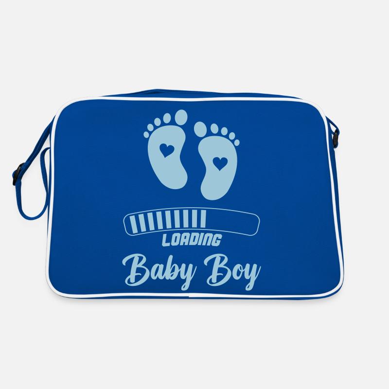 loading baby boy Retro Tasche