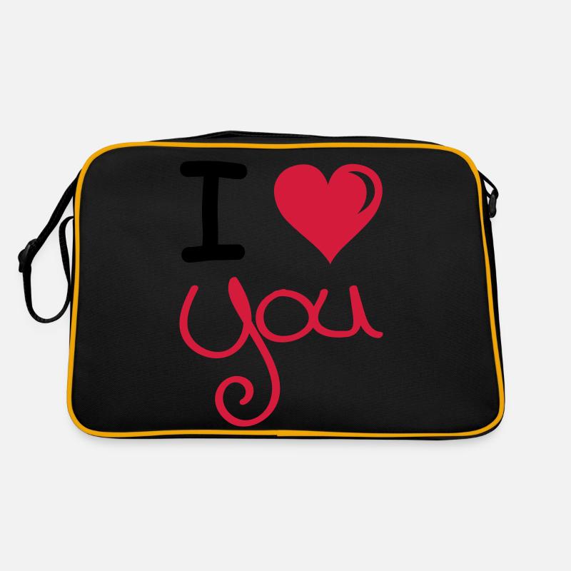 I Love You 2 Retro Bag