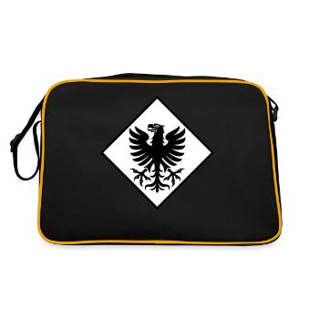 Värmland - Retro Tasche - Schwarz/Gold - Hinten