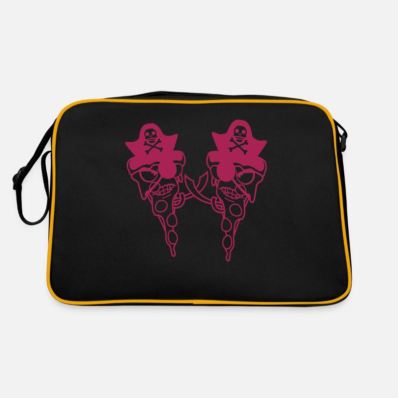 2 Evil Fast Food Pizza Pirate Duel Eye Patch Sac Retro