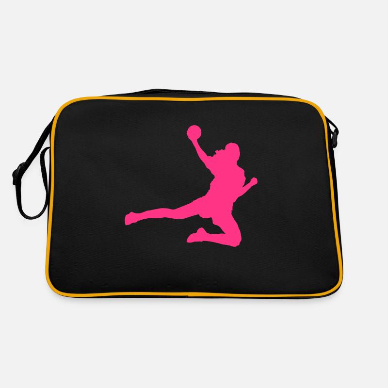 Handball - Retro Tasche - Schwarz/Gold