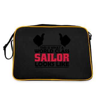 world class sailor - Retro Bag - black/gold - Back