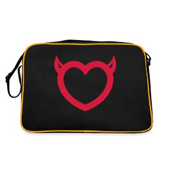 devil - Retro Bag - black/gold - Back