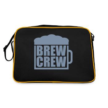 Dire Beer Glass Brew Crew - Sac Retro - noir/or - Dos