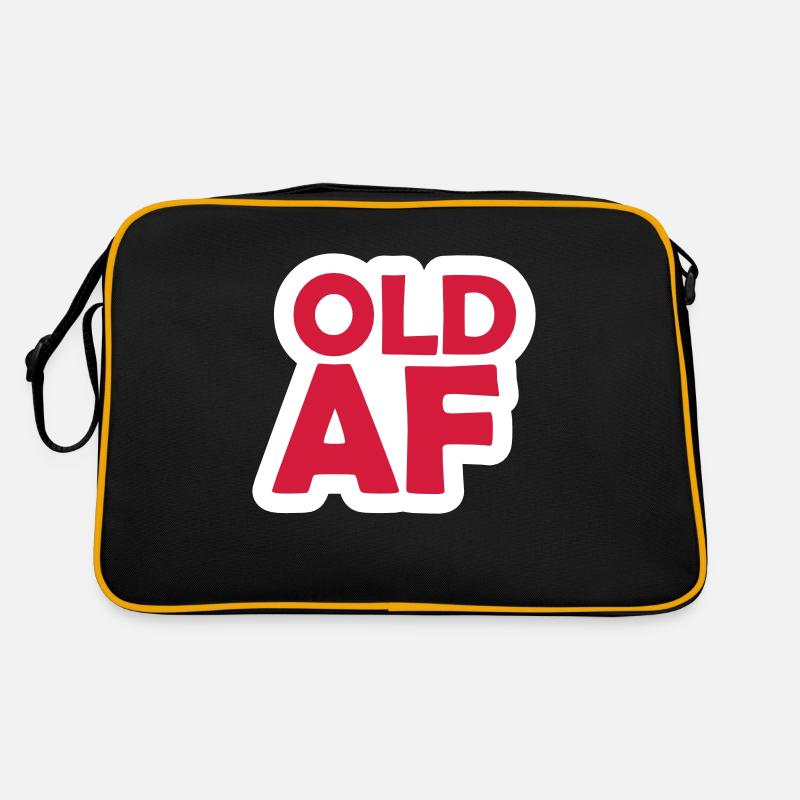 ancien logo de texte AF Sac Retro