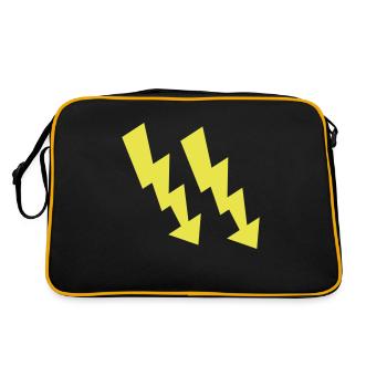 Flashes - Retro Bag - black/gold - Back