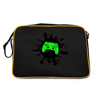Gamer Gamepad Blobs - Retro Bag - black/gold - Back