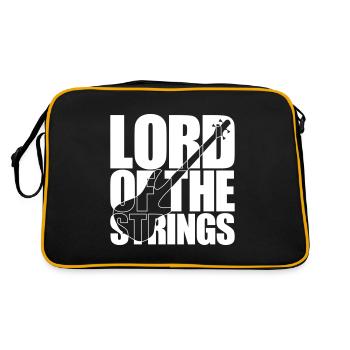 Bass Player gift LORD OF THE STRINGS Bassist - Sac Retro - noir/or - Dos