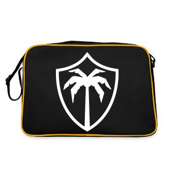 Armoiries du symbole de Palm Island - Sac Retro - noir/or - Dos