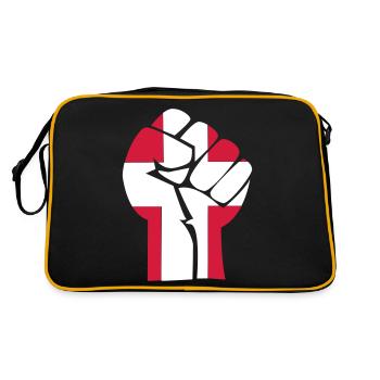 fist_danmark_2clr - Retro Tasche - Schwarz/Gold - Hinten