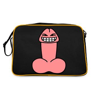 cheeky_penis - Retro Bag - black/gold - Back