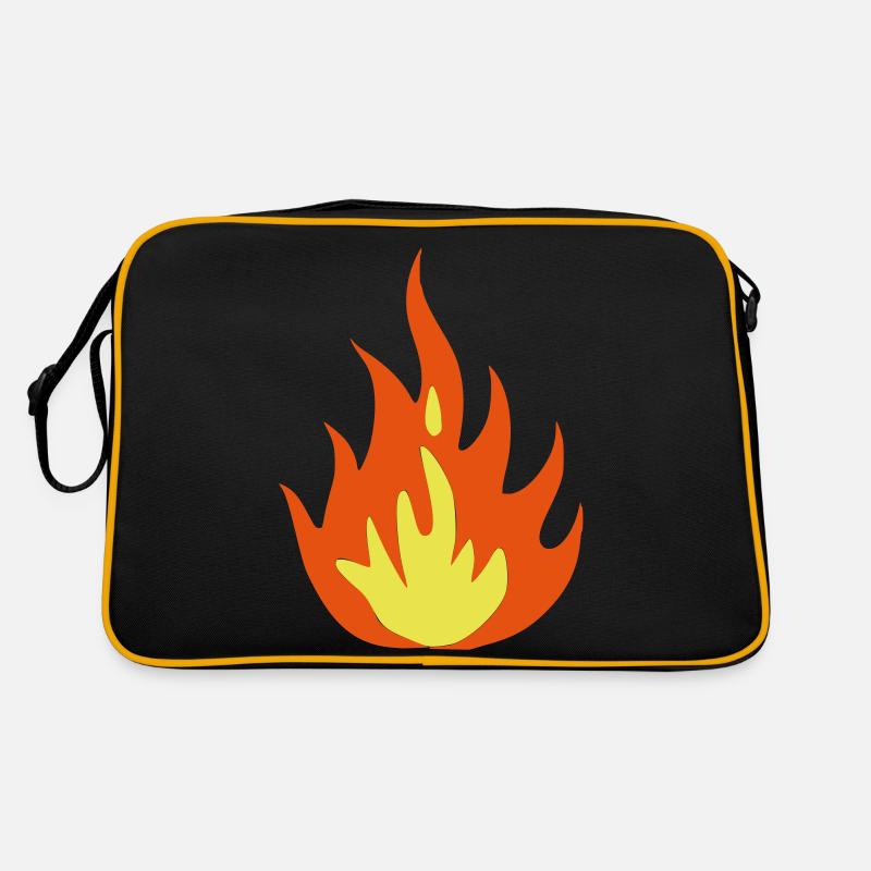 fire - flame Retro Bag