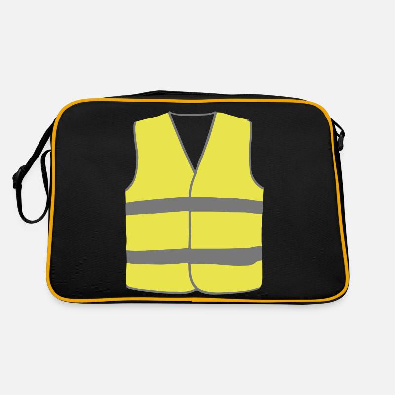 Gilet Jaune Sac Retro