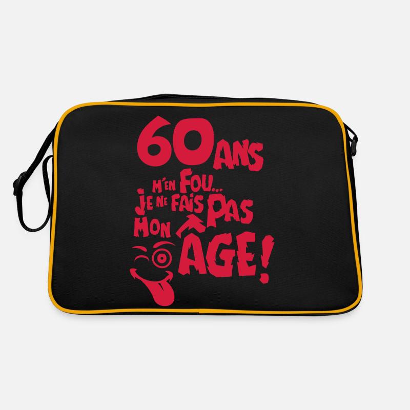 60 ans fais pas mon age anniversaire Sac Retro