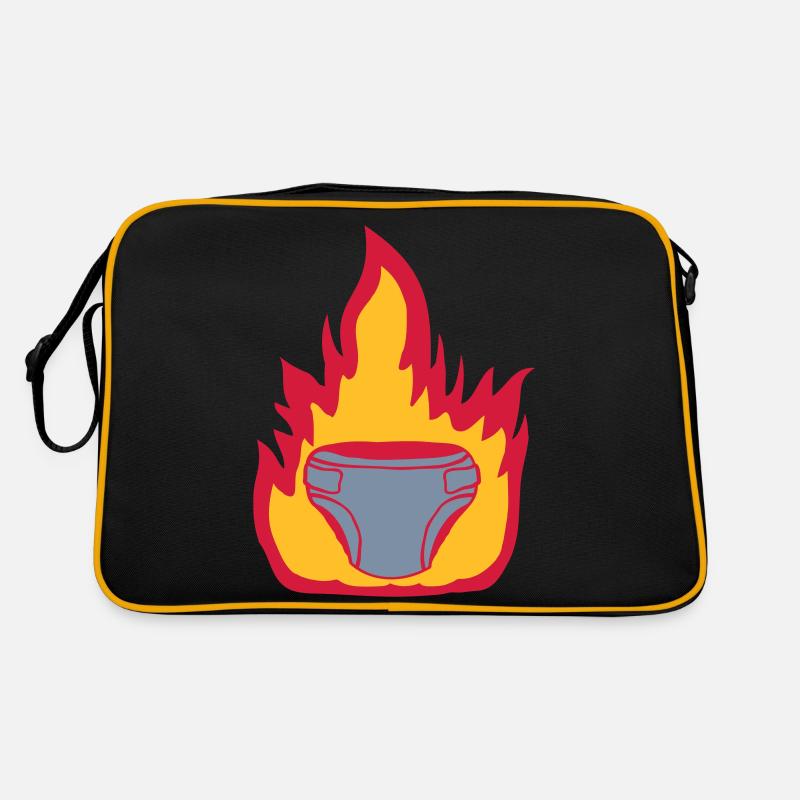 Couche de feu chaude Sac Retro
