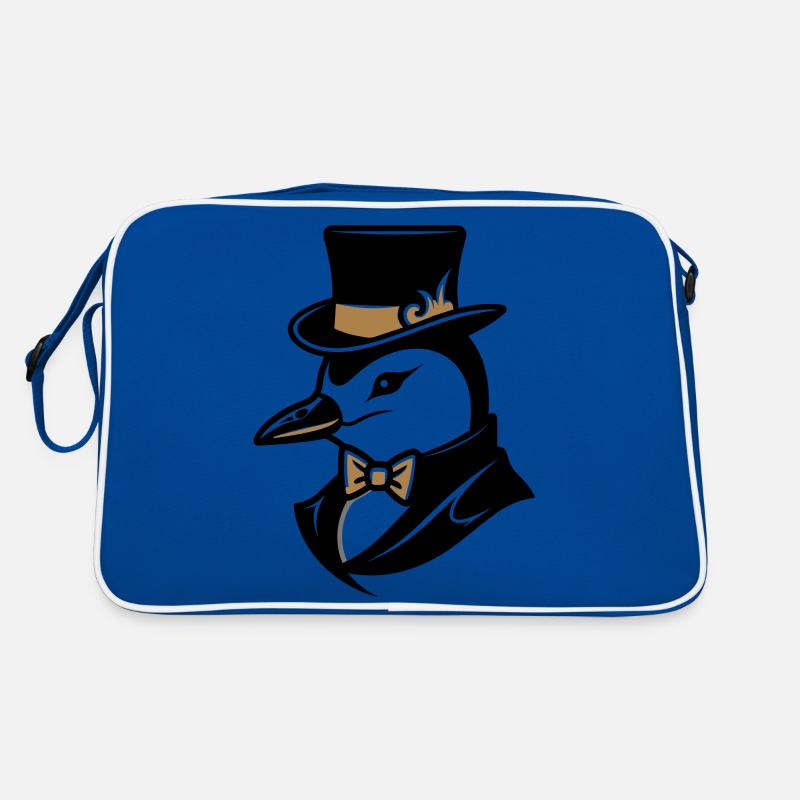 Eleganter Pinguin Retro Tasche