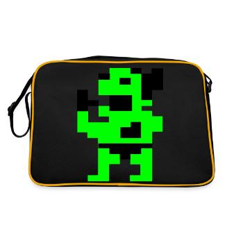 The Fat Green (Pix) - Retro Bag - black/gold - Back