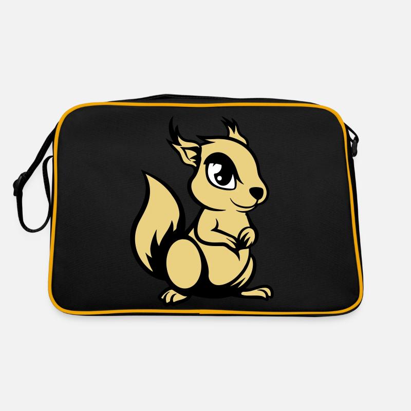 eichhörnchen comic tier Retro Tasche