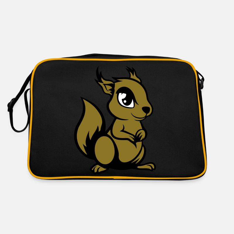 eichhörnchen comic tier Retro Tasche