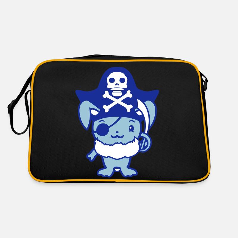 Little Cute Bunny Rabbit Captain Eye Patch Retro Bag