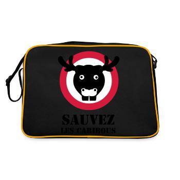 reindeers - Retro Bag - black/gold - Back