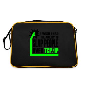 slap_over_tcp_ip - Retro Bag - black/gold - Back