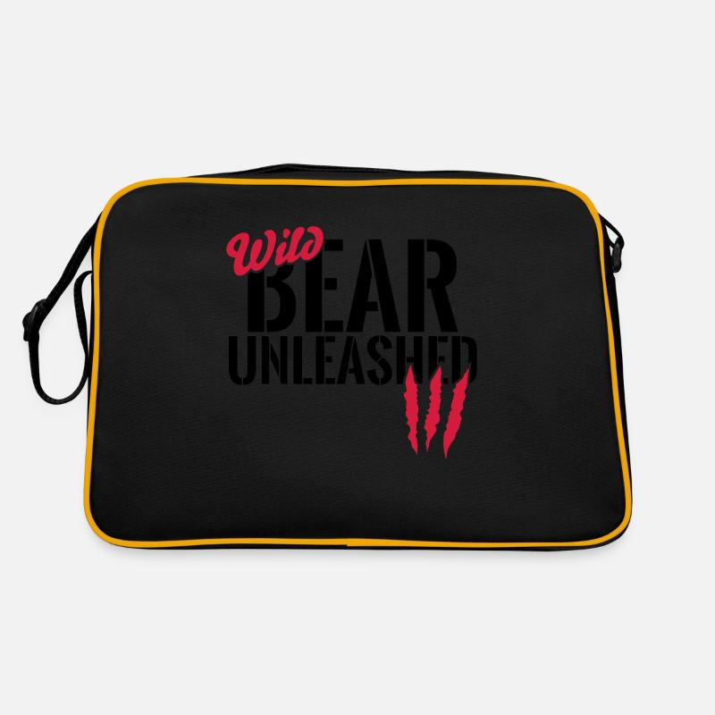 Wild bear unleashed Retro Bag
