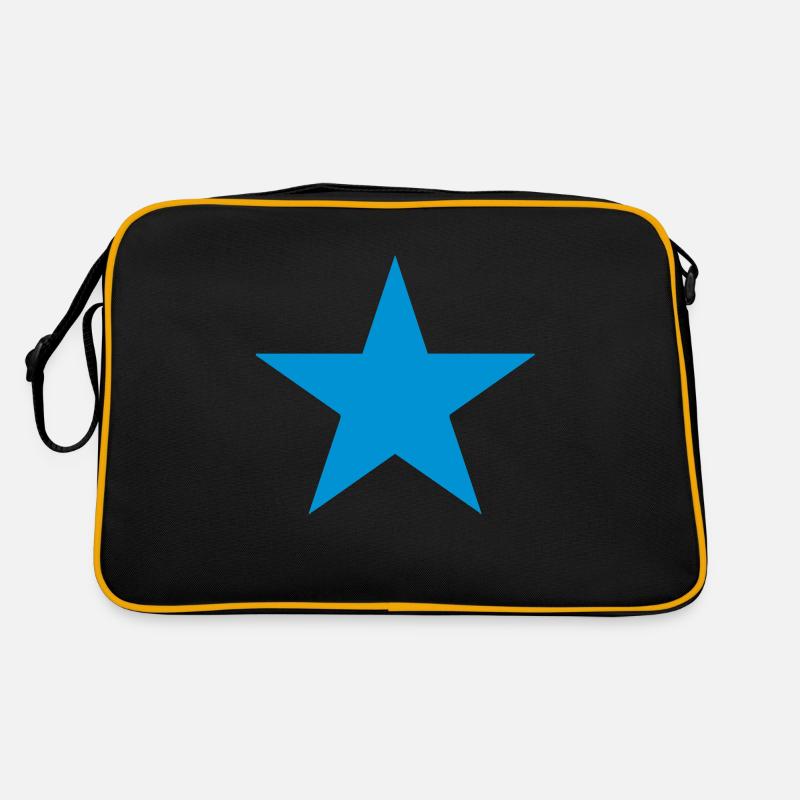 Stern blau Retro Tasche