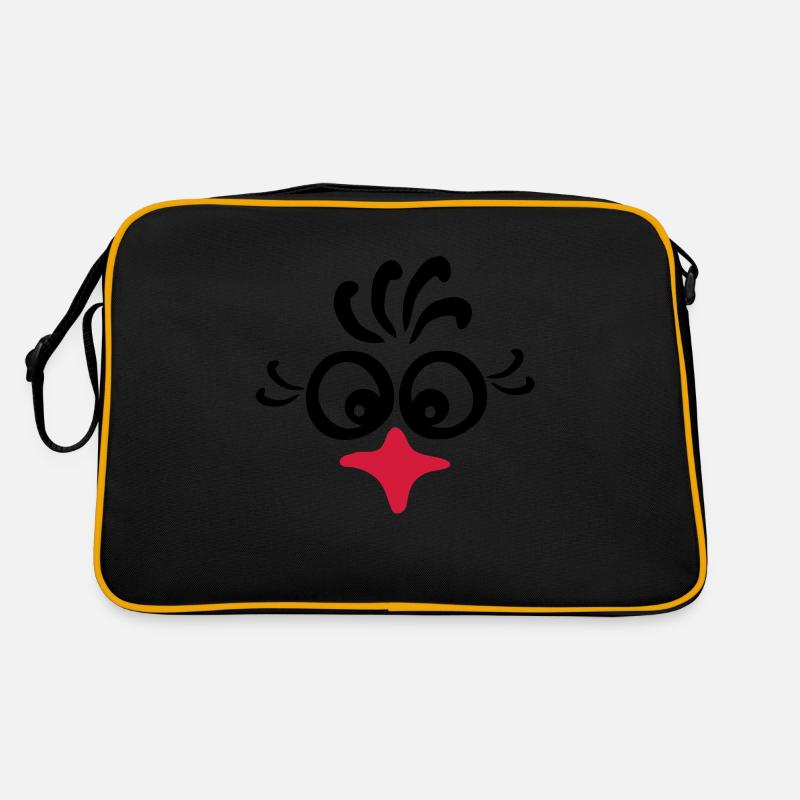 rooster_face Retro Tasche