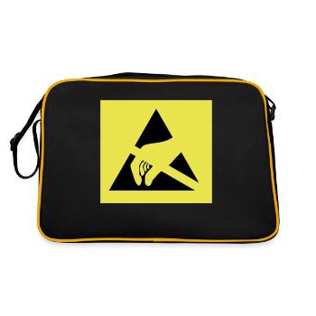 ESD Susceptible 2C - Retro Bag - black/gold - Back