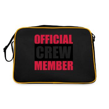 Official Crew Member - Sac Retro - noir/or - Dos