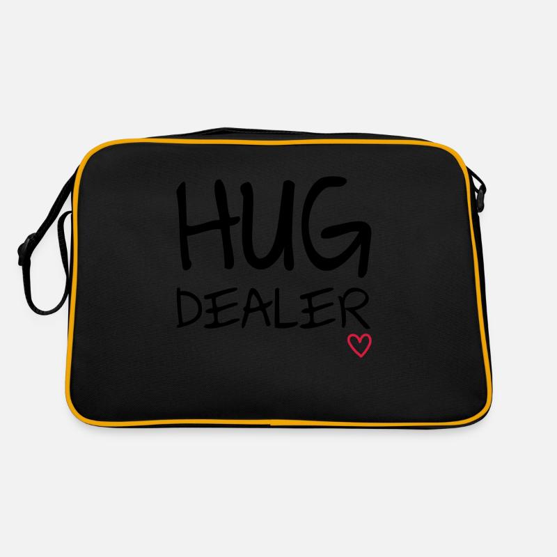 Hug Dealer - Retro Tasche - Schwarz/Gold