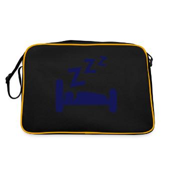 icon sleep zzz 704 - Retro Bag - black/gold - Back